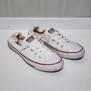 Converse All Star White Shoreline Slip On Sneakers Shoes, Size 10